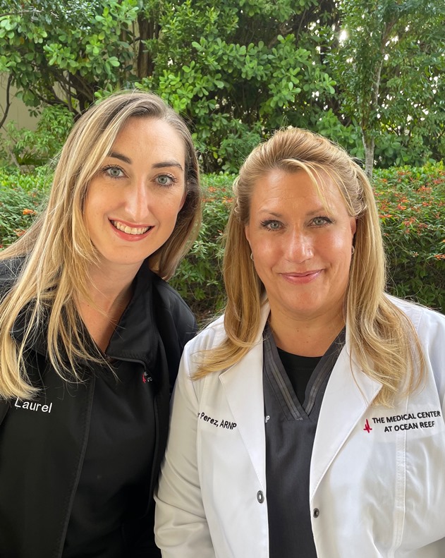 DayClinic_Ball_Perez_Nov_2021_sm <center>Laurel Ball, RN, and Jennifer Perez, APRN</center>